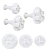 2 Set Silicone Hydrangea Fondant Cake Decorating Flower Blossom Mold, 3 PCS Hydrangea